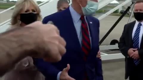 HILARIOUS: Heckler Causes Jill To YANK Joe Away From Reporters