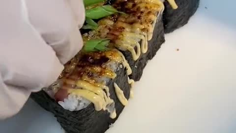 Bacon sushi