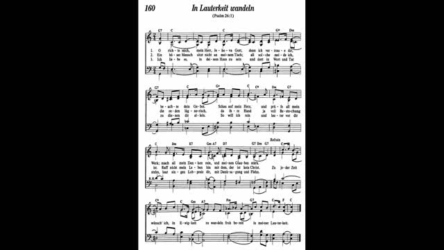 In Lauterkeit wandeln (Lied 160 aus Singt Jehova Loblieder)