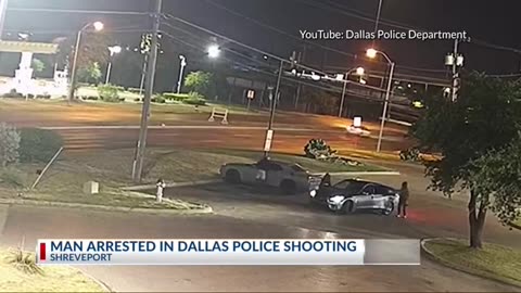 Dallas police dept. releases footage of Shreveport man carjacking, shooting officer