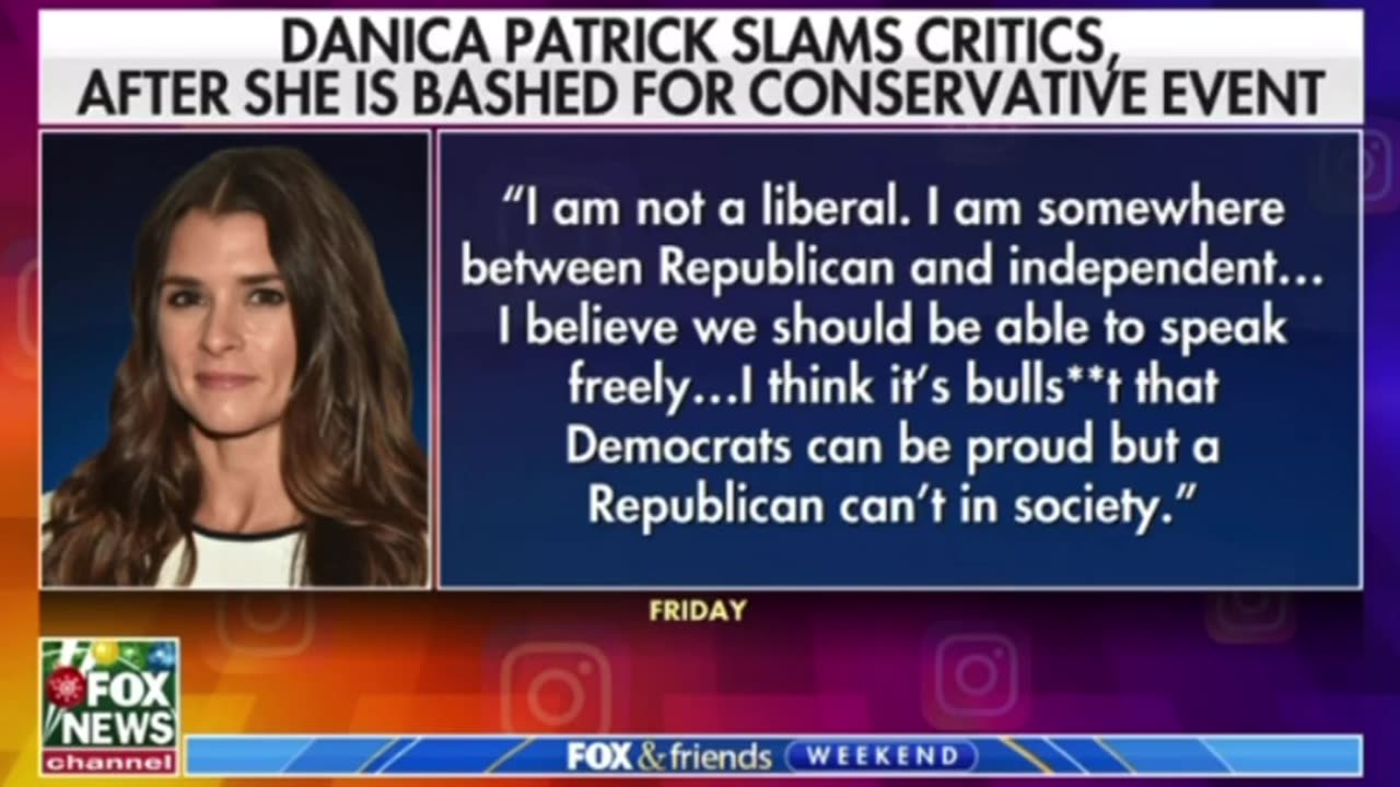 Danica Patrick gets slammed for attending TPUSA event..