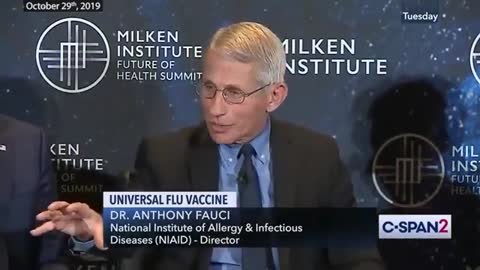 Dr. Fauci & Friends Discussing Universal Flu Vaccine - Excerpts From C-Span 2019