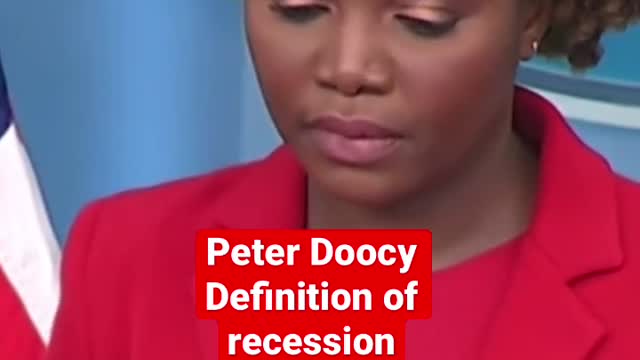 Why are White House officials trying to re-define recession?