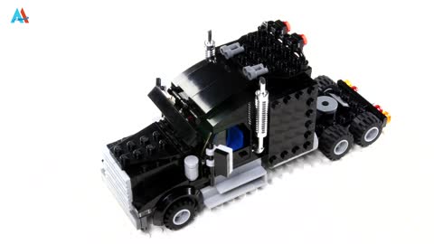 Lego building teaching build luxury Lego trailer