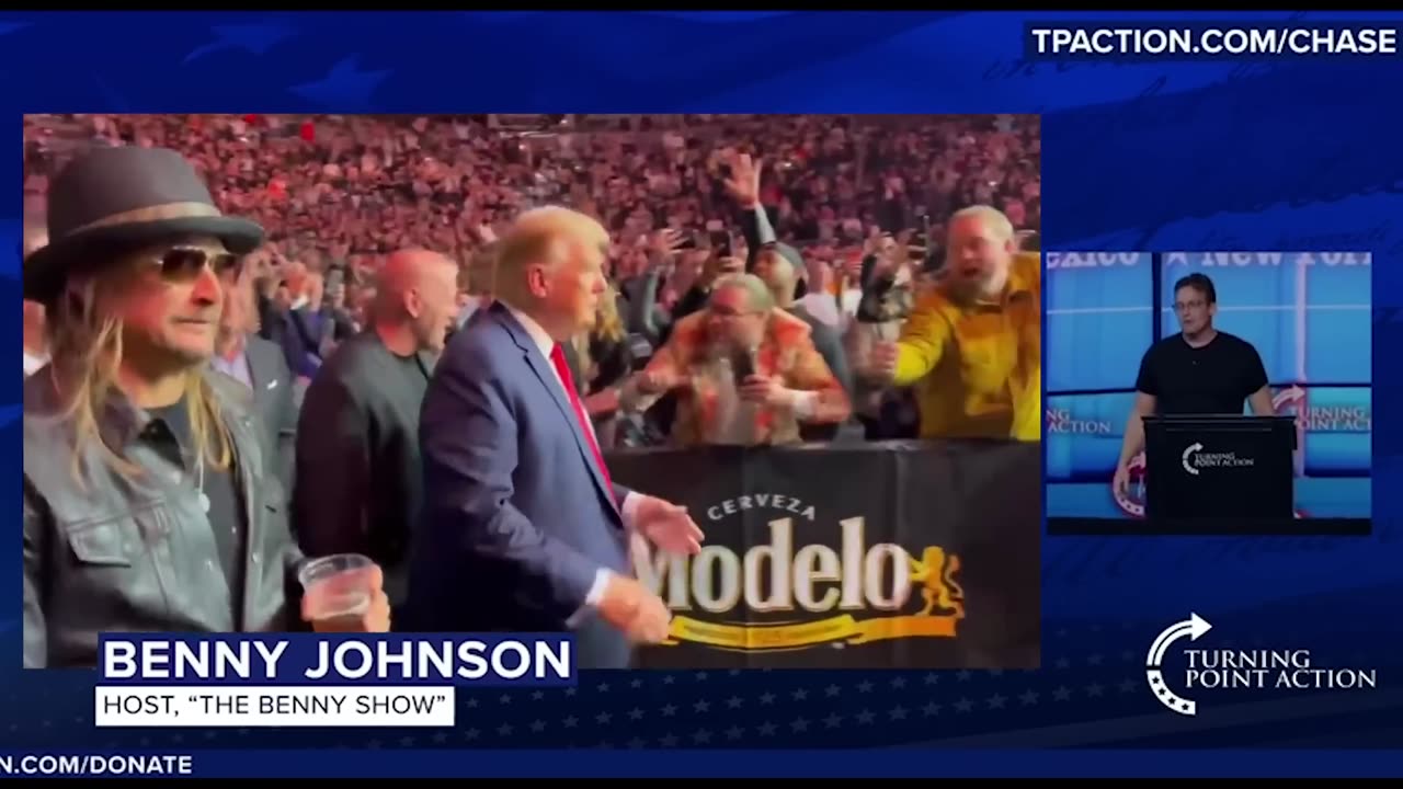 BENNY JOHNSON... I Showed A Stadium Full Of People A Trump-Obama Video,