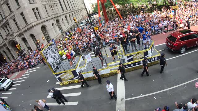 Operation Flag Drop :US Soccer team parade