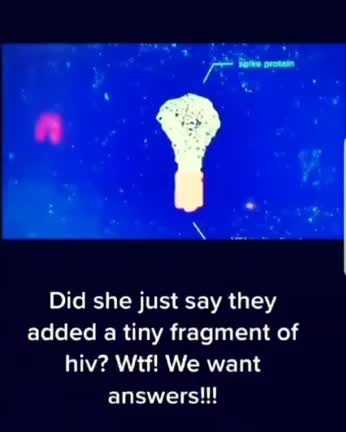 INSIDE DEATH VAX-HIV proteins, graphene oxide, mRNA, Luciferise, fetal tissues