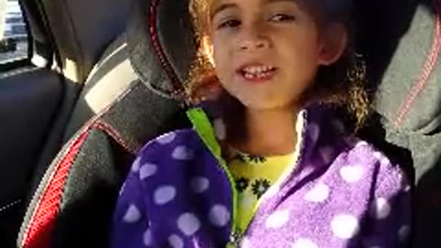 5 yr old sings ABC's backwards!