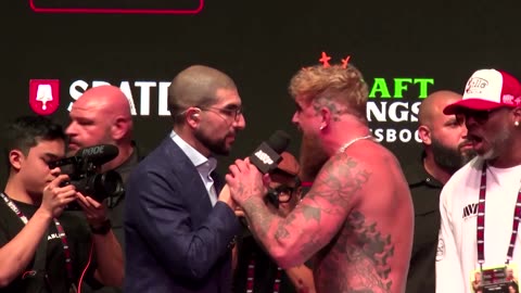 Mike Tyson slaps Jake Paul at weigh-in