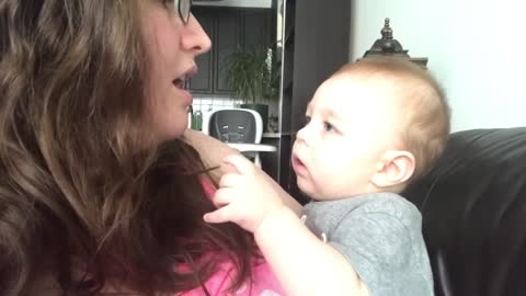 Baby Gets Emotional When Mom