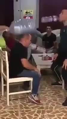 Bottled game fun with friends trick shots