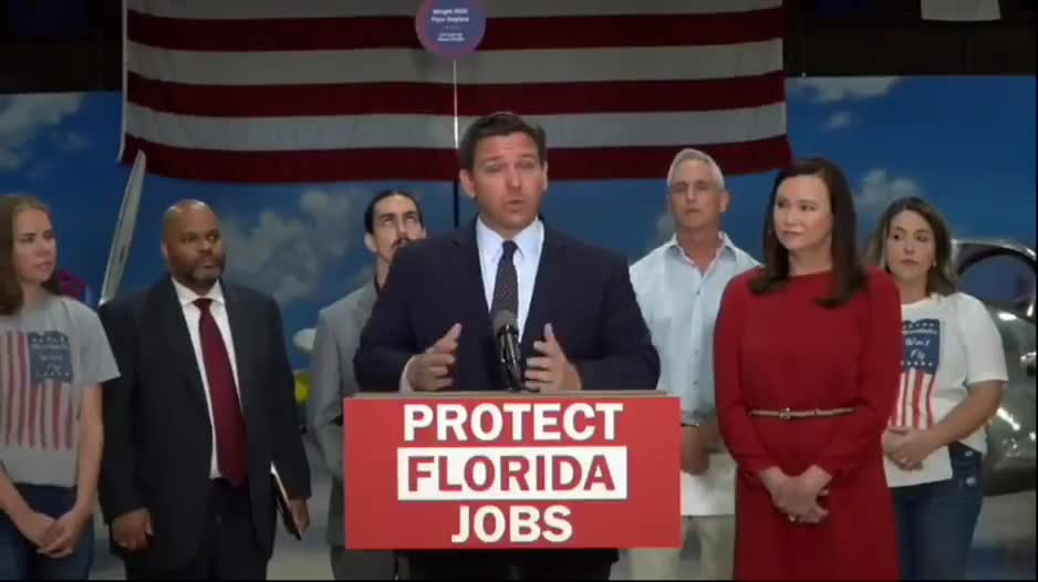 DeSantis announces lawsuit against Biden Administration over vaccine mandates.