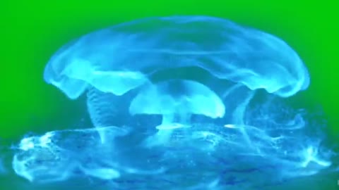 Green screen - blue lightning with sound effects