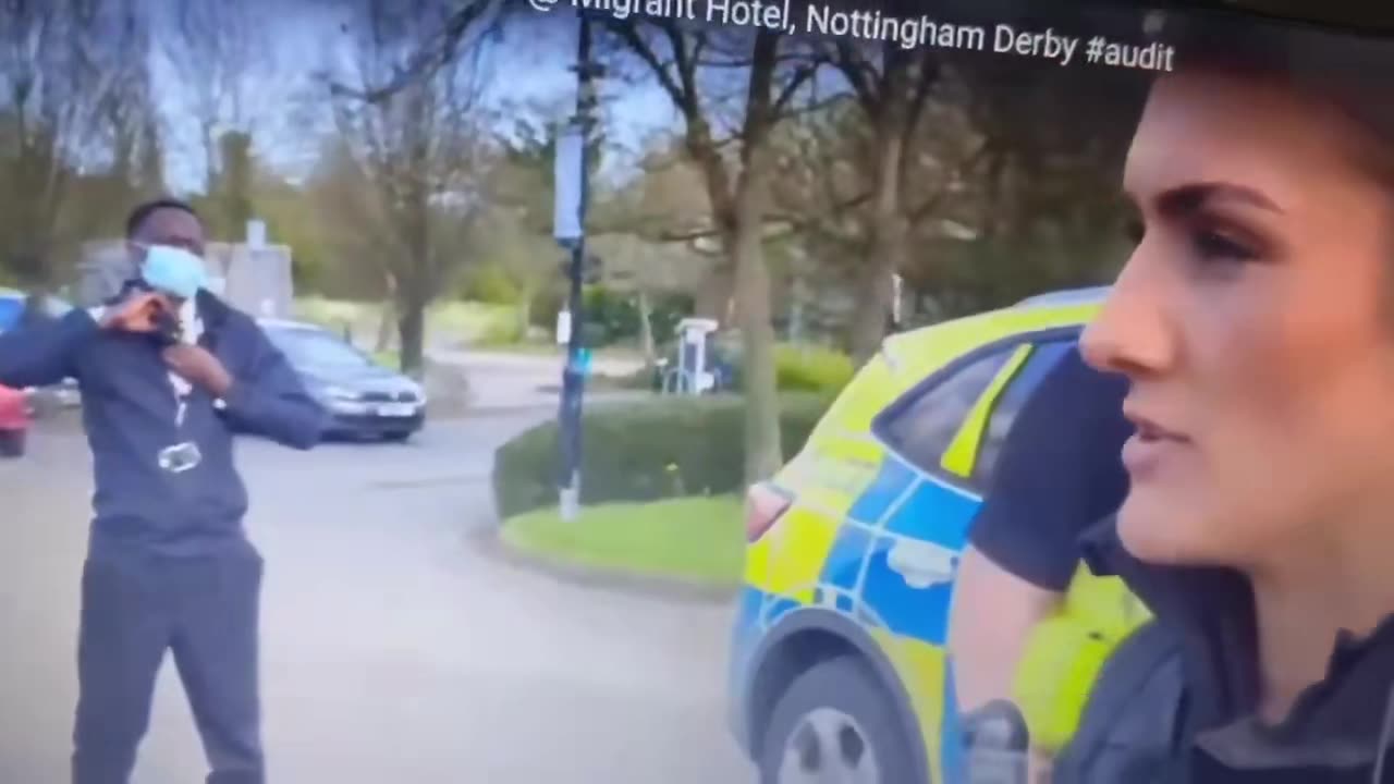 Woke British police in 2024: ‘He’s breaking the law, what am I supposed to do?