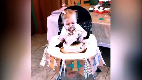 Little girl birthday, funny moments , funny kids,