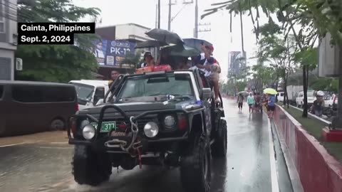 Storm Yagi Hits Philippines, Hundreds Displaced