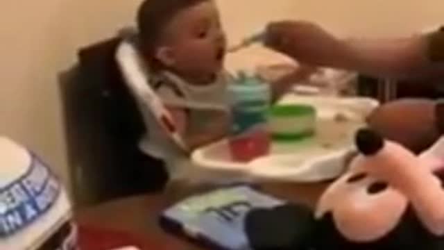 A baby who refuses to eat