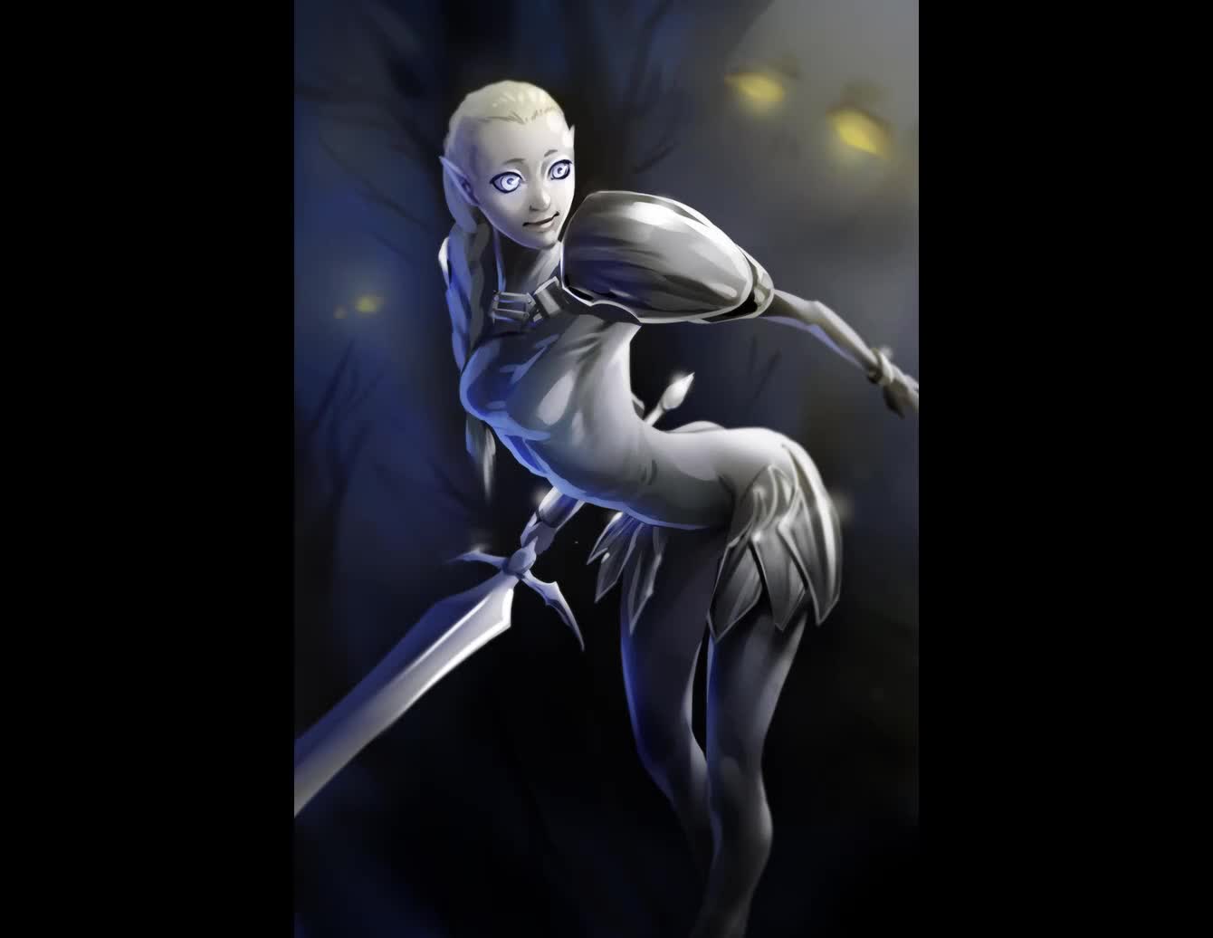 Claymore fanart painting process