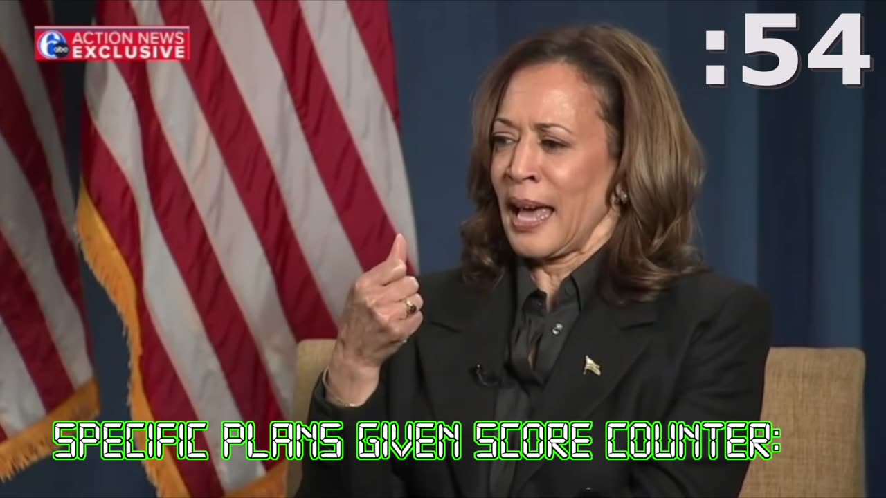 Kamala Harris Fails to Answer Simple Question from ABC on bringing down prices! Word Salad!