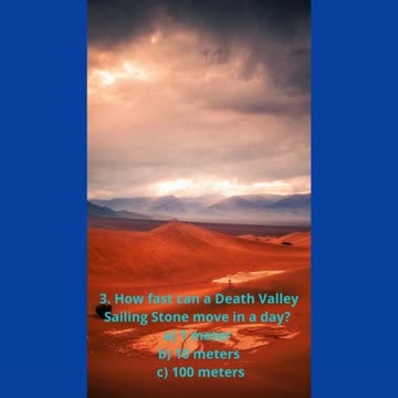 Why Do the Sailing Stones Roll Across Death Valley?