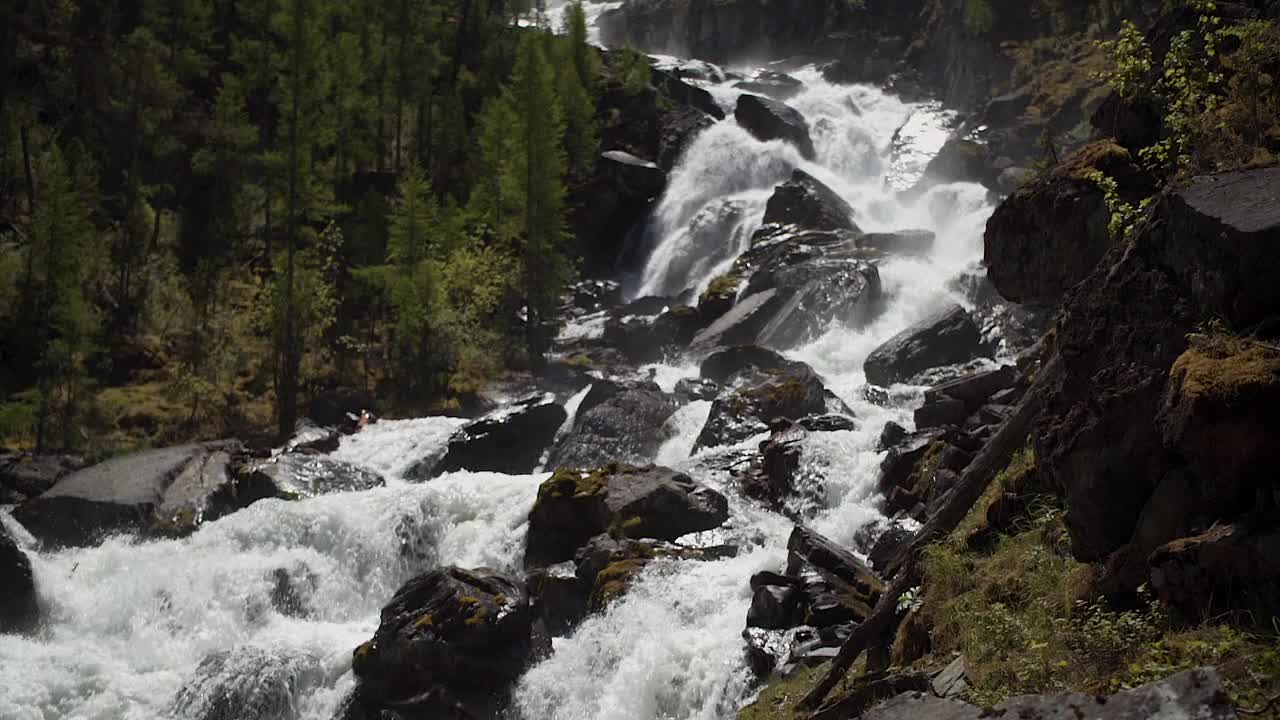 Raging Waters Of A Rocky River