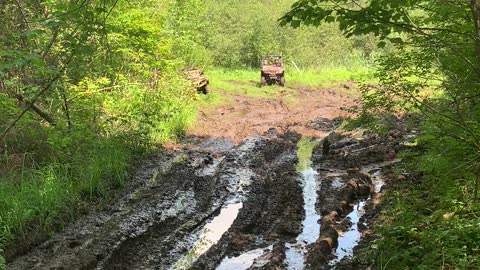 Pioneer 500 in the mud