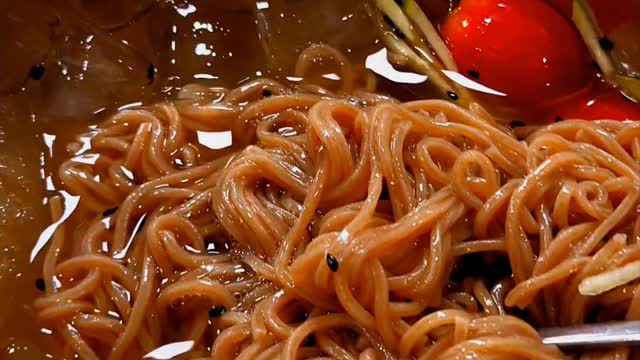 Korean call Mag-goog-soo(cold Buckwhdat noodle)