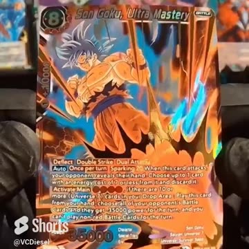 Son Goku Ultra Mastery Super Rare DragonBall Super Realm of the Gods