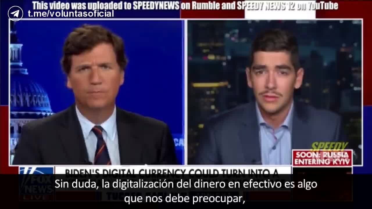 Tucker Carlson sobre la intención de eliminar el dinero en efectivo. Illuminatis elite