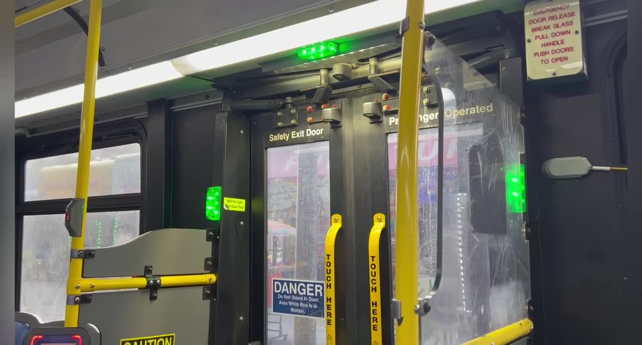 How do you do when you want to get off the bus?