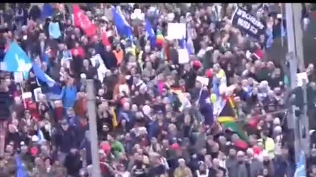 Protest against Covid Tyranny! Frankfurt, Germany