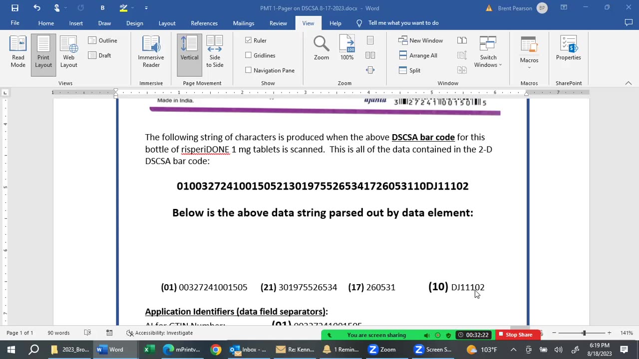 Drug Supply Chain Security Act (DSCSA) Bar Code Explained