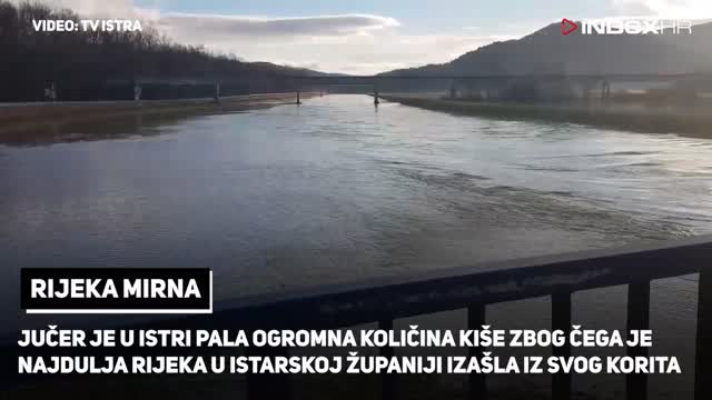 Nabujala rijeka Mirna u Istri