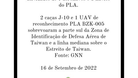 Taiwan em alerta