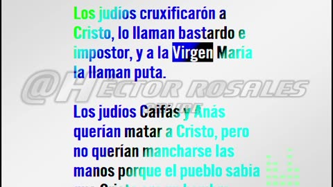 Historia Judía - Los judíos crucificaron a Cristo - No es cristiano quien lo niegue