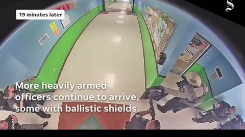 Uvalde Robbs Elementary shooting security camera footage.