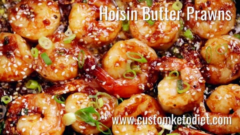 Keto Hoisin Butter Prawns