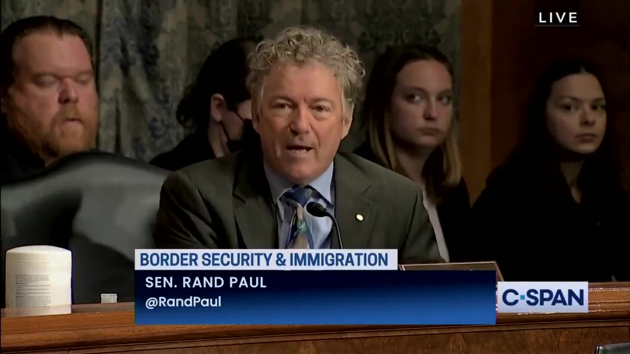 Sen. Rand Paul Grills Mayorkas: "I Want You to Have Nothing to Do with Speech"