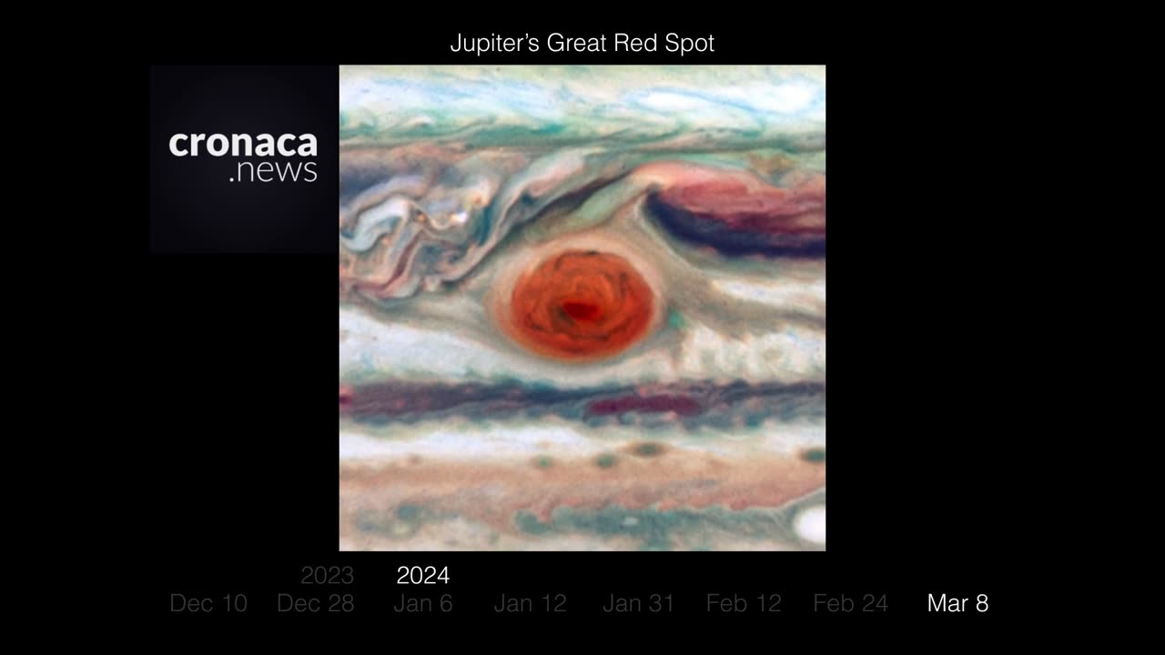 Astronomia, l'evoluzione della grande macchia rossa di Giove fotografata negli anni dalla Nasa