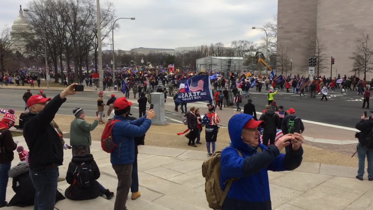 Ironically someone really was trying to storm the Capitol Building...