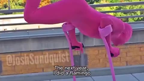 Comedian shows off his Halloween costumes