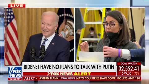 Biden Smiling & Laughing Today as Russia takes over Ukraine