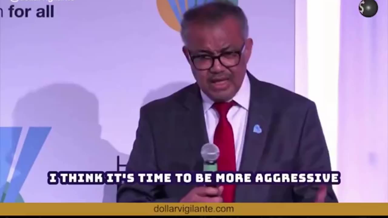 "Get Aggressive With Anti-Vaxxers" Says Tedros of the WHO