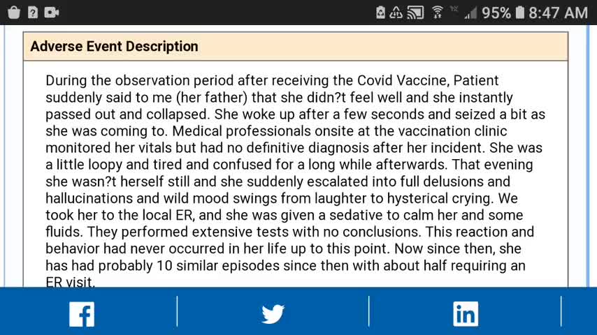 DAD GETS HIS DAUGHTER JABBED WITH POISON SHE IS LOSING HER MIND HE CAN'T FIGURE OUT WHAT WENT WRONG.