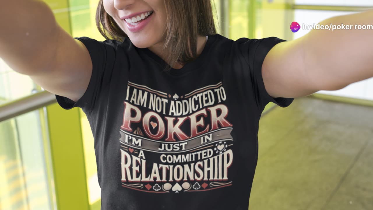 I'm not addicted to poker i am just in a committed relationship Poker t-shirt