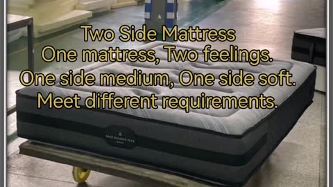 Two sides mattress one side medium one side soft # #sleepwellmattress