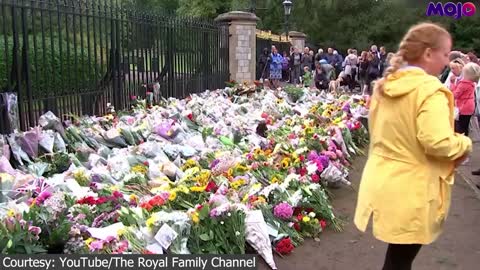 Floral Tributes For The Queen At Buckingham Palace As Britain Enters 10 Days Of Mourning