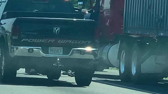 Police Takedown Trucker