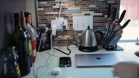 LED Desk Lamp with usb charging port Outlet Extender