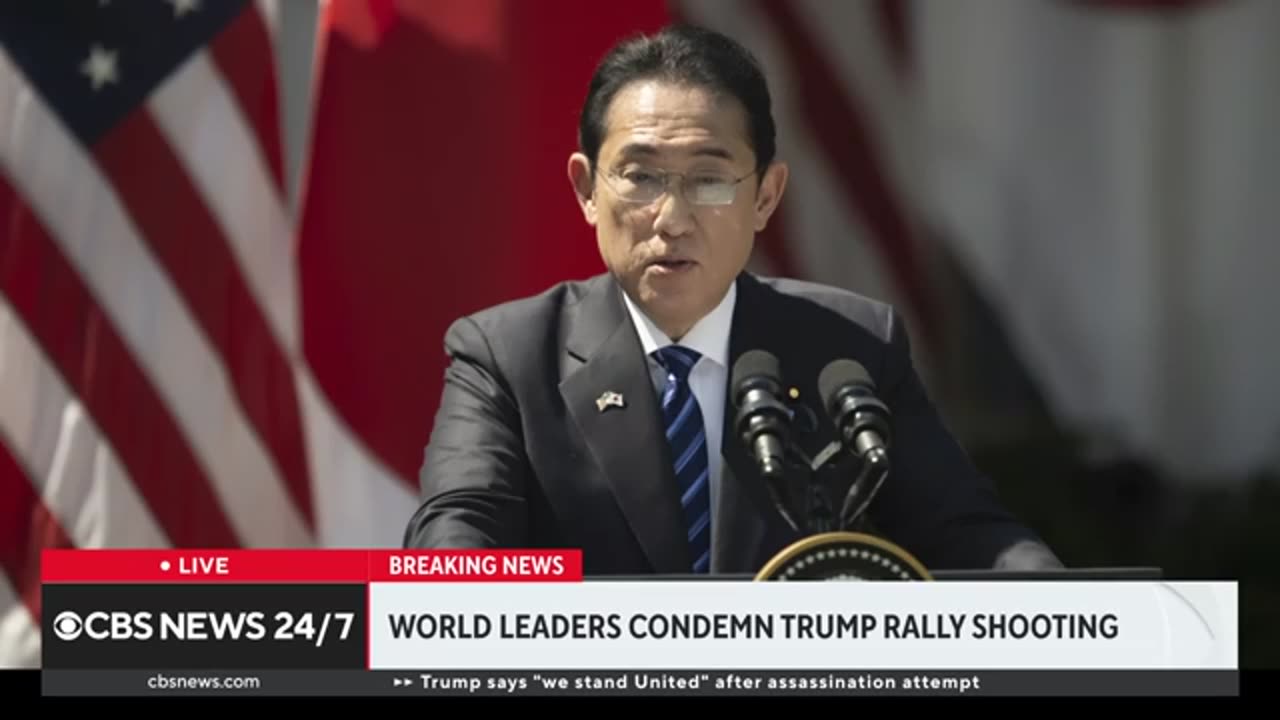 World leaders condemn Trump rally shooting, political violence